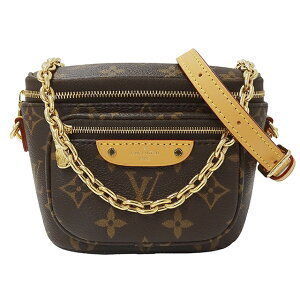 Louis Vuitton Bag Monogram Handbag Mini Bum Brown Chain